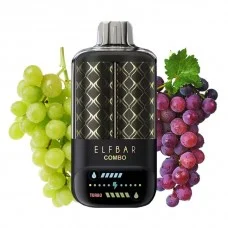 Одноразовая электронная сигарета Elf Bar Combo Green Grape & Grape (Зелёный Виноград & Виноград) (25000 Затяжек)